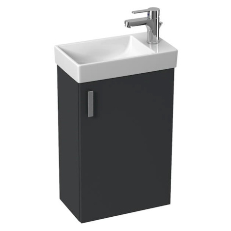 Kúpeľňová skrinka s umývadlom Jika Petit 41x65,5x23 cm šedá H45J5111753011