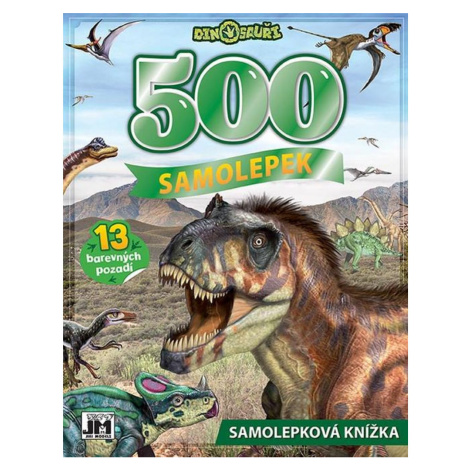 Jiri Models Samolepková knižka 500 dielikov Dinosaury