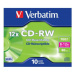 Verbatim CD-RW, 43148, SERL Scratch Resistant, 10-pack, 700MB, 12x, 80min., 12cm, bez možnosti p