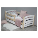 Detská posteľ Mela 80x160 cm Rošt: S lamelovým roštom, Matrac: Matrac COCO 10 cm