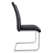 LuxD 21606 Konzolová stolička Douglas, čierna, chróm