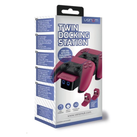 VENOM VS5010 Red PS5 Twin Docking Station