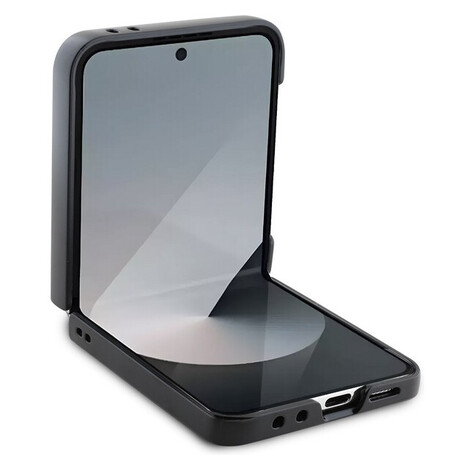 Guess PU 4G Metal Logo kryt Samsung Galaxy Z Flip 6 ružový