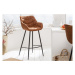 LuxD Dizajnová barová stolička Kiara antik hnedá