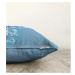 Modrá obliečka na vankúš s prímesou bavlny Minimalist Cushion Covers Winter Wonderland, 55 x 55 