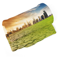 Deka Vysušená zem pred mrakodrapmi - 150x120 cm