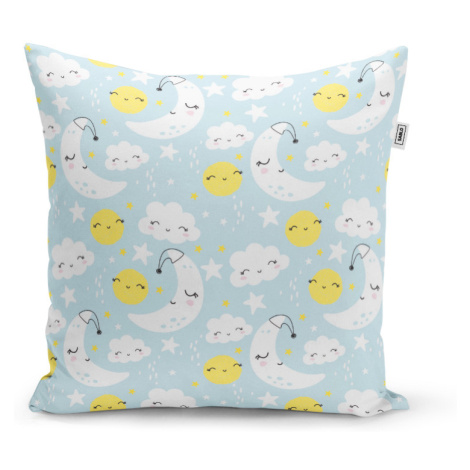 Vankúš Mesiace, slniečka a obláčiky - 60x60 cm