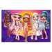 Trefl Puzzle 70 glitter v kufríku - Trblietavé bábiky / Rainbow high