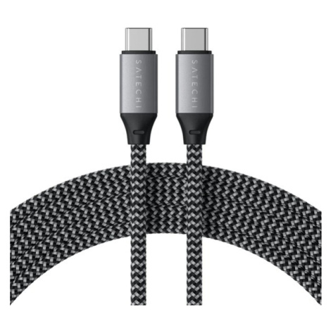 Satechi USB-C na USB-C 100W Braided Charging 2m Cable - Grey