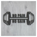 Motivačný citát o cvičení - No Pain No Gain