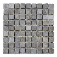 Divero Garth 2006 mramorová mozaika - 1 m2, čierna / sivá - 30x30 cm