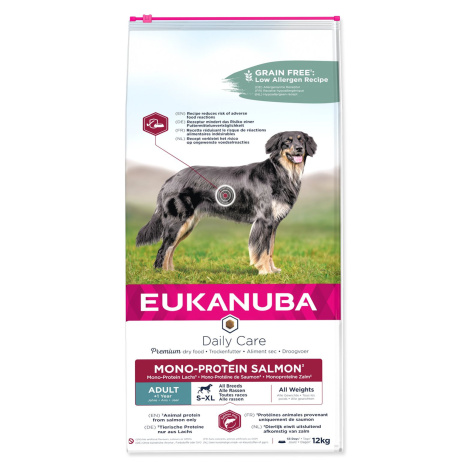 Krmivo EUKANUBA Daily Care Adult Mono Protein Salmon 12kg