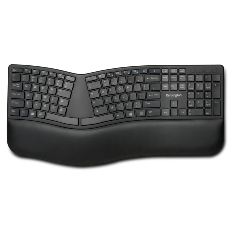 Kensington Pro Fit® Ergo Wireless Keyboard bezdrôtová klávesnica USB / Bluetooth UK čierna