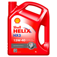 SHELL Motorový olej Helix HX3 15W-40, 550039926, 4L