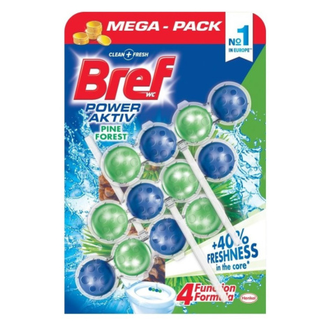 Henkel Bref Power Activ WC blok Pine 3x50 g