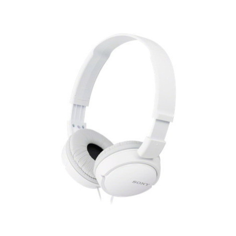 SONY stereo slúchadlá MDR-ZX110, biela