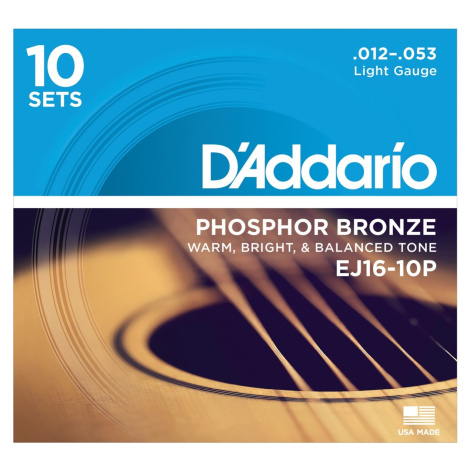 D'Addario EJ16-10P