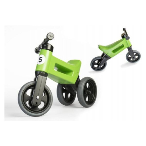 Odrážadlo FUNNY WHEELS Rider Šport zelené 2v1, výška sedla 28 / 30cm nosnosť 25kg 18m + v sáčku