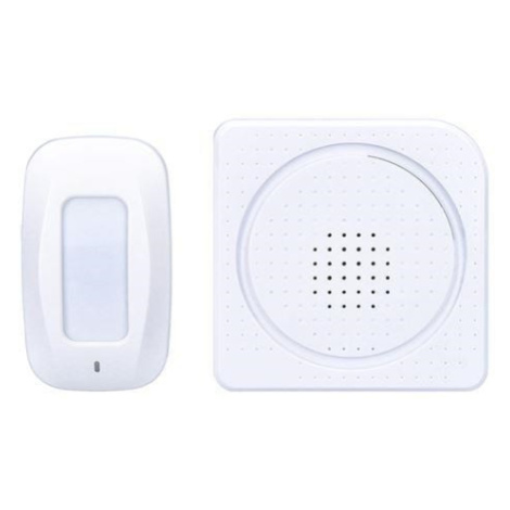 Solight Bezdrôtový hlásič pohybu/gong, externý PIR čidlo, napájanie batériami, biely