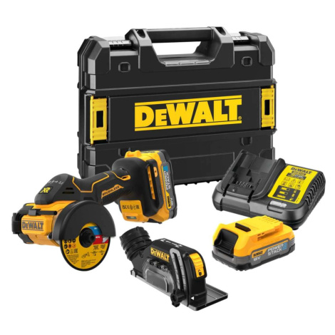 DeWALT Náradie - 18V AKU univerzálna rezačka, 2x aku 1,7 Ah POWERSTACK, nabíjačka DCS438E2T