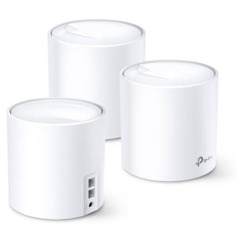 WiFi router TP-Link Deco X60(3-pack) AX5400, WiFi 6, 2x GLAN, / 574Mbps 2,4GHz/ 2402Mbps 5GHz TP LINK