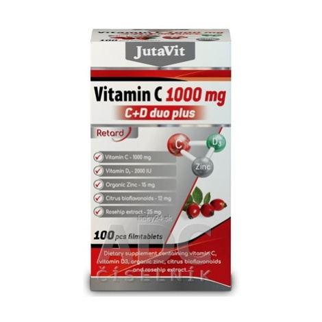 JutaVit Vitamín C 1000 mg + D3 2000 IU duo plus