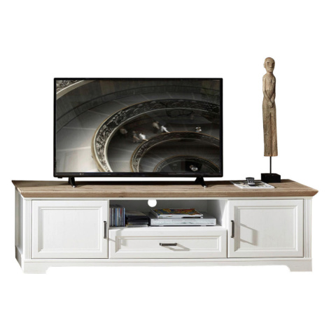 Livetastic TV DIEL, biela, farba duba, 193/54/51 cm