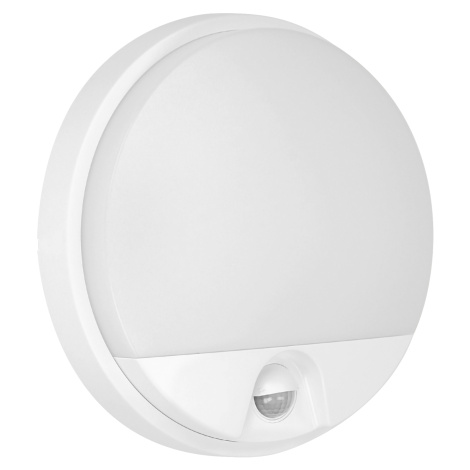 AGAT LED 15W, záhradné svietidlo s pohybovým senzorom 140°, 1100lm, IP54, 4000K, biele