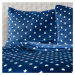4Home obliečky mikroflanel Stars modrá, 140 x 220 cm, 70 x 90 cm, 140 x 220 cm, 70 x 90 cm