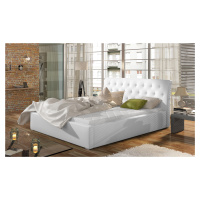 ELTAP MILANO 140X200 + DREVENY KARKAS, SOFT 17, WHITE, 28254