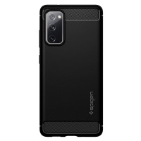 Plastové puzdro na Samsung Galaxy S20 FE G780 Spigen Rugged Armor čierne