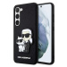 Kryt Karl Lagerfeld Samsung Galaxy S23+ hardcase black Saffiano Karl & Choupette (KLHCS23MSANKCP