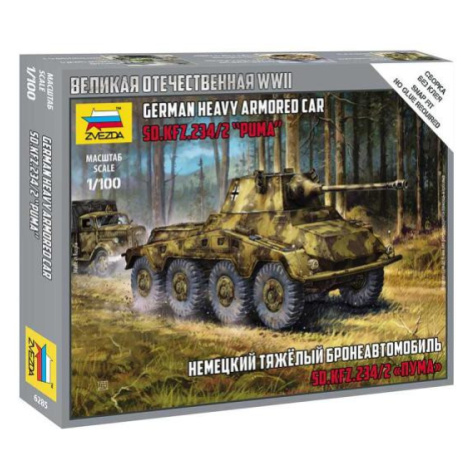 Snap Kit tank 6285 - Sd.Kfz.234 Puma (1:100) Zvezda