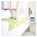 Bielo-béžová zábrana na posteľ 135 cm – Roba