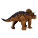 mamido  Dinosaurus Triceratops so zvukovými a svietiacimi efektmi hnedý