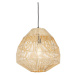 Vidiecka závesná lampa bambusová 41 cm - Bishop