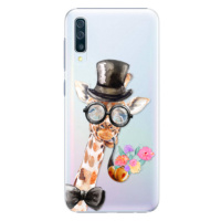 Plastové puzdro iSaprio - Sir Giraffe - Samsung Galaxy A50