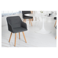 Estila Dizajnová moderná jedálenská stolička Scandinavia šedá