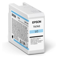 Epson T47A5 C13T47A500 světle azurová (light cyan) originální cartridge