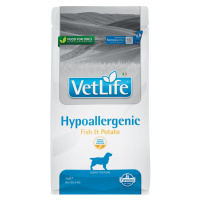 VET LIFE Natural Hypo Fish & Potato granule pre psov, Hmotnosť balenia (g): 2 kg