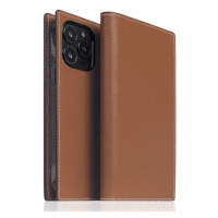 SLG Design puzdro D6 Hybrid Grain Case pre iPhone 14 Pro Max - Saddle Brown