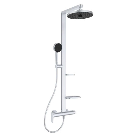 Ideal Standard ALU+ - Sprchový set s batériou, priemer 26 cm, 2 prúdy, strieborná BD584SI