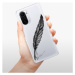 Odolné silikónové puzdro iSaprio - Writing By Feather - black - Xiaomi Poco F3