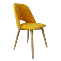 Jedálenská stolička Grede (dub sonoma, žltá)