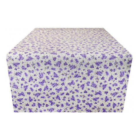 Bavlnená štóla na stôl MONDY so vzormi malých kvietkov 50x150 cm