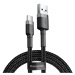 Kábel Baseus Cafule USB typ-C 0.5 m čierno-sivý