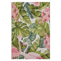 Kusový koberec Flair 105614 Tropical Flamingo Multicolored – na ven i na doma - 80x165 cm Hanse 