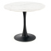 HALMAR Ambrosio okrúhly jedálenský stôl mramor / čierna