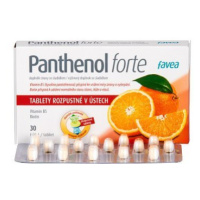 FAVEA Panthenol forte na bolesť hrdla 30 tbl