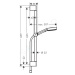 HANSGROHE - Pulsify Select Set sprchovej hlavice, 3 prúdy, EcoSmart, tyče 669 mm a hadice, matná